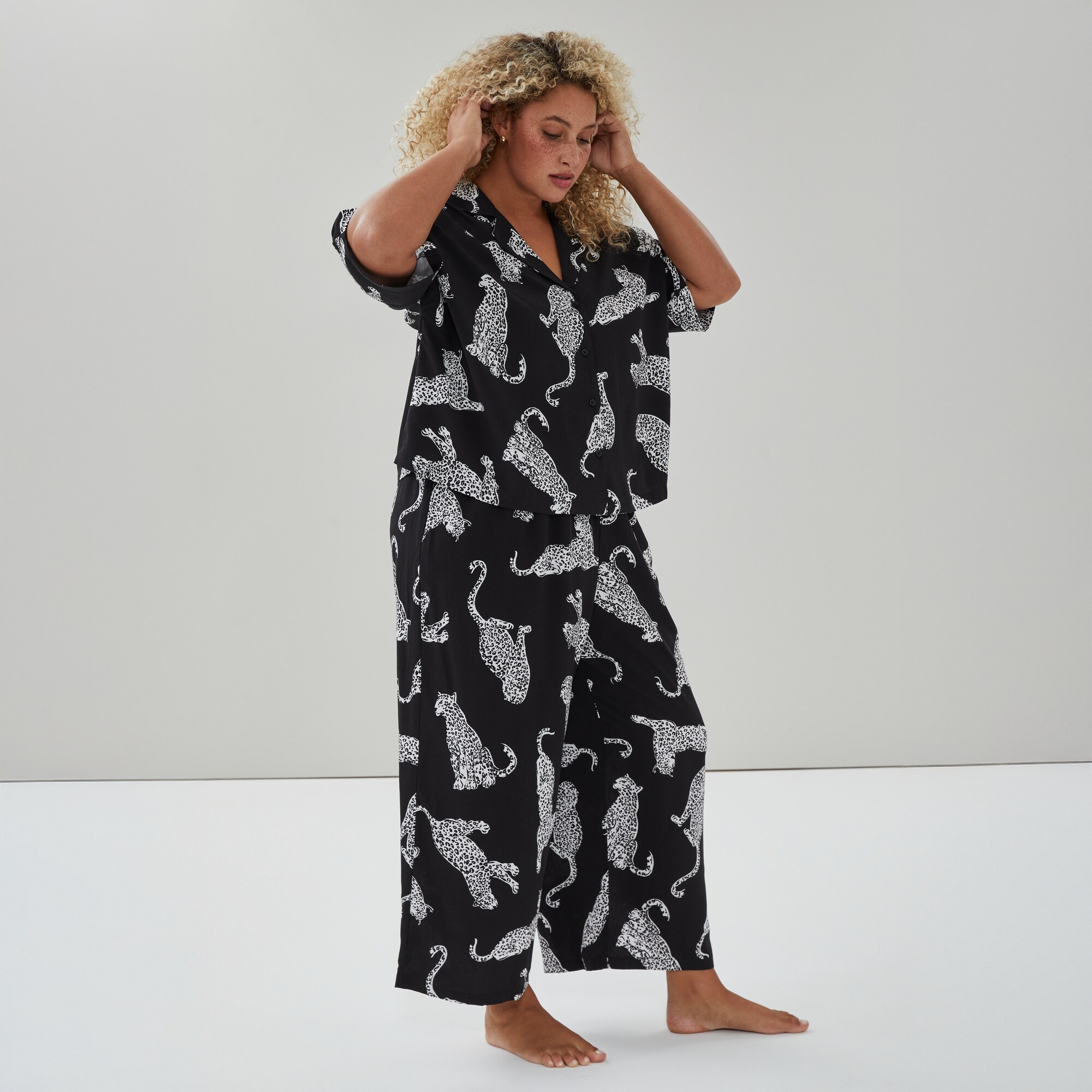 Women+ Printed Cropped Sleep Pant