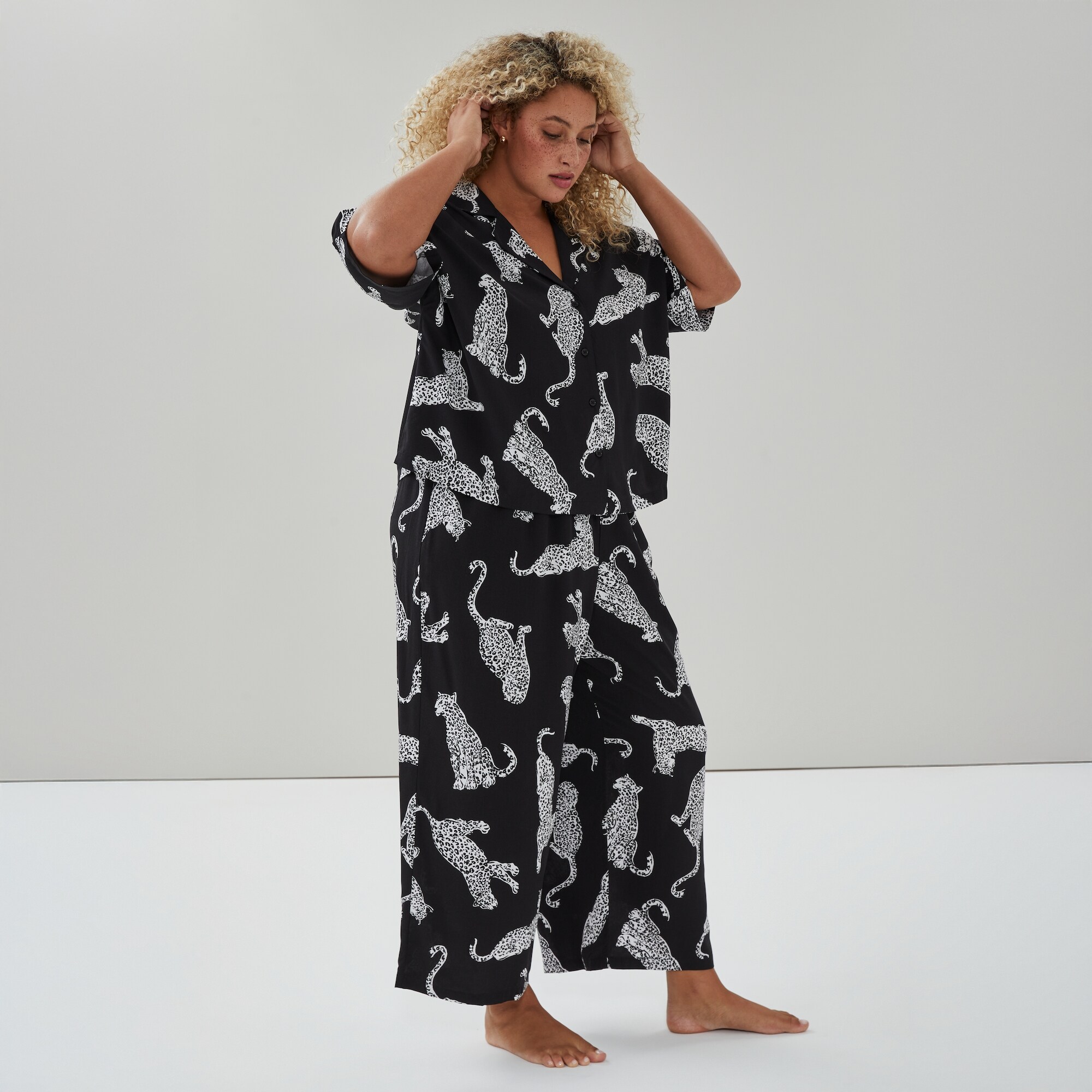 Women+ Printed Cropped Sleep Pant