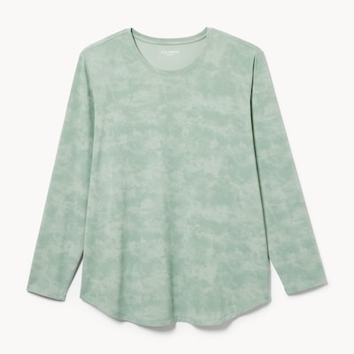 Haut sport à manches longues évacuant l’humidité - Vert