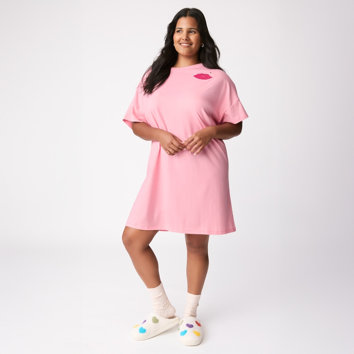 Robe de nuit ample Femmes+ - Roses