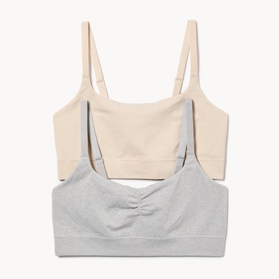 Women+ 2-Pack Seamless Bralette - Sand