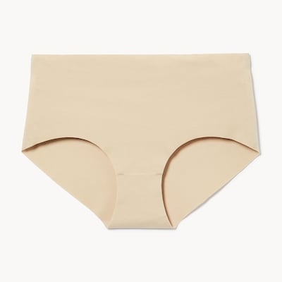 Culotte à taille basse invisible en coton Femmes+ - Sable