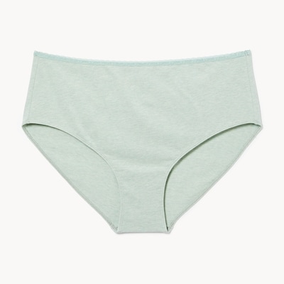 Culotte bikini à bordure en dentelle Femmes+ - VERT POUSSIEREUX