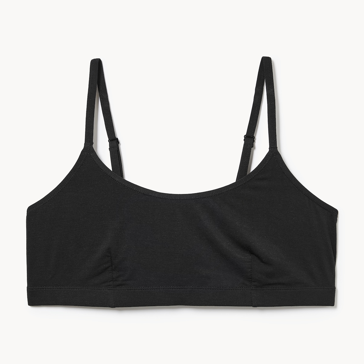 Women+ Modal Scoop Neck Bralette - Black