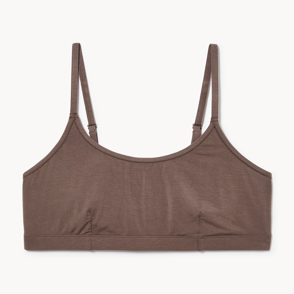 Women+ Modal Scoop Neck Bralette - Brown