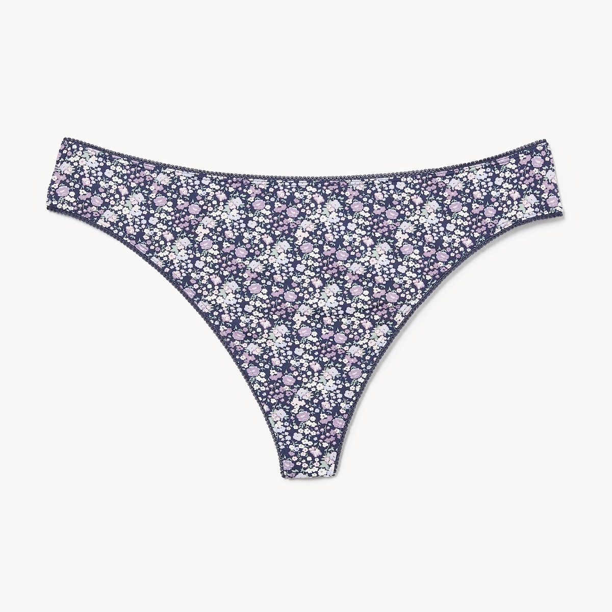 Women+ Picot Thong - Navy