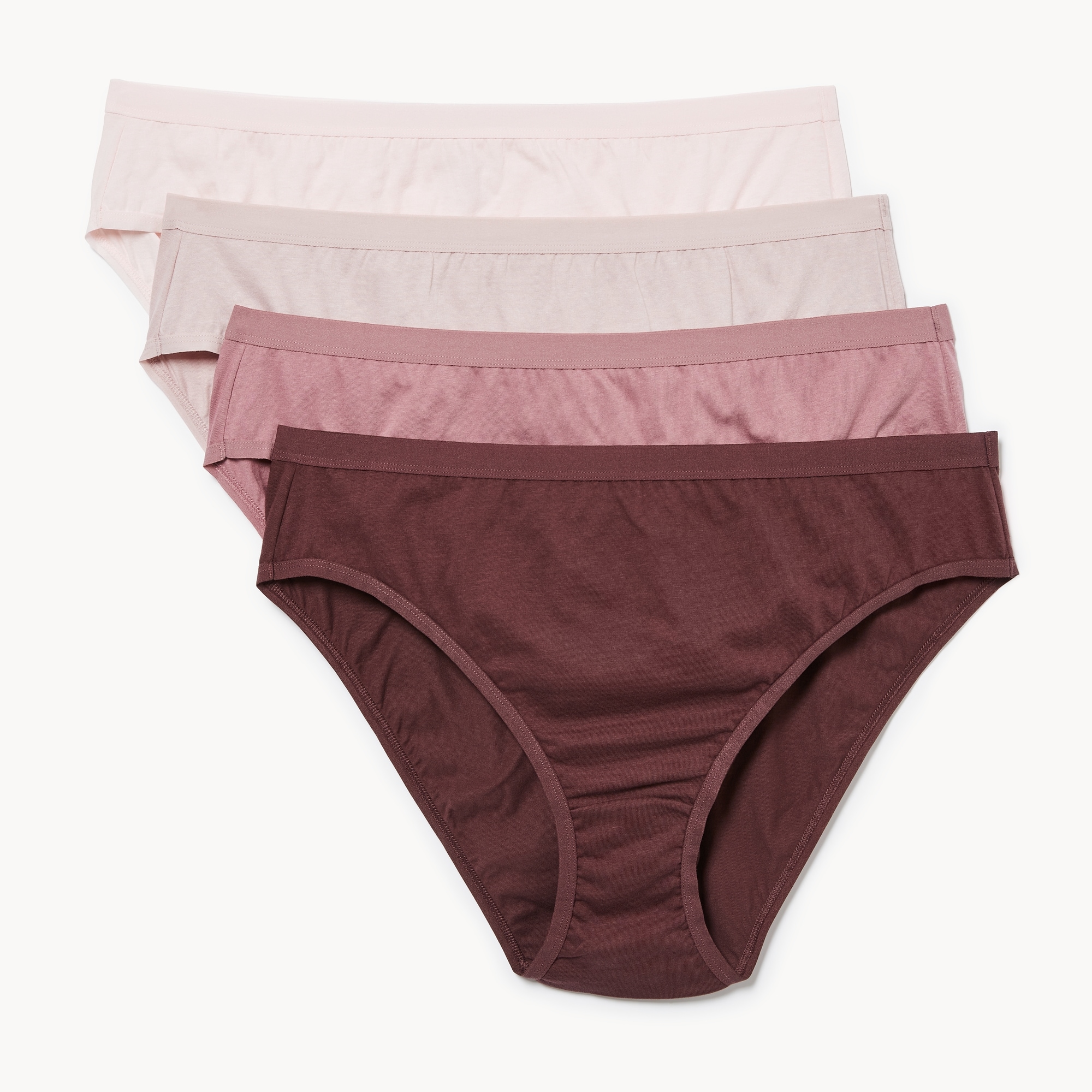 Women+ Organic Cotton 4-Pack High Cut Brief