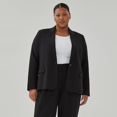 Women+ Relaxed Blazer - JF Black