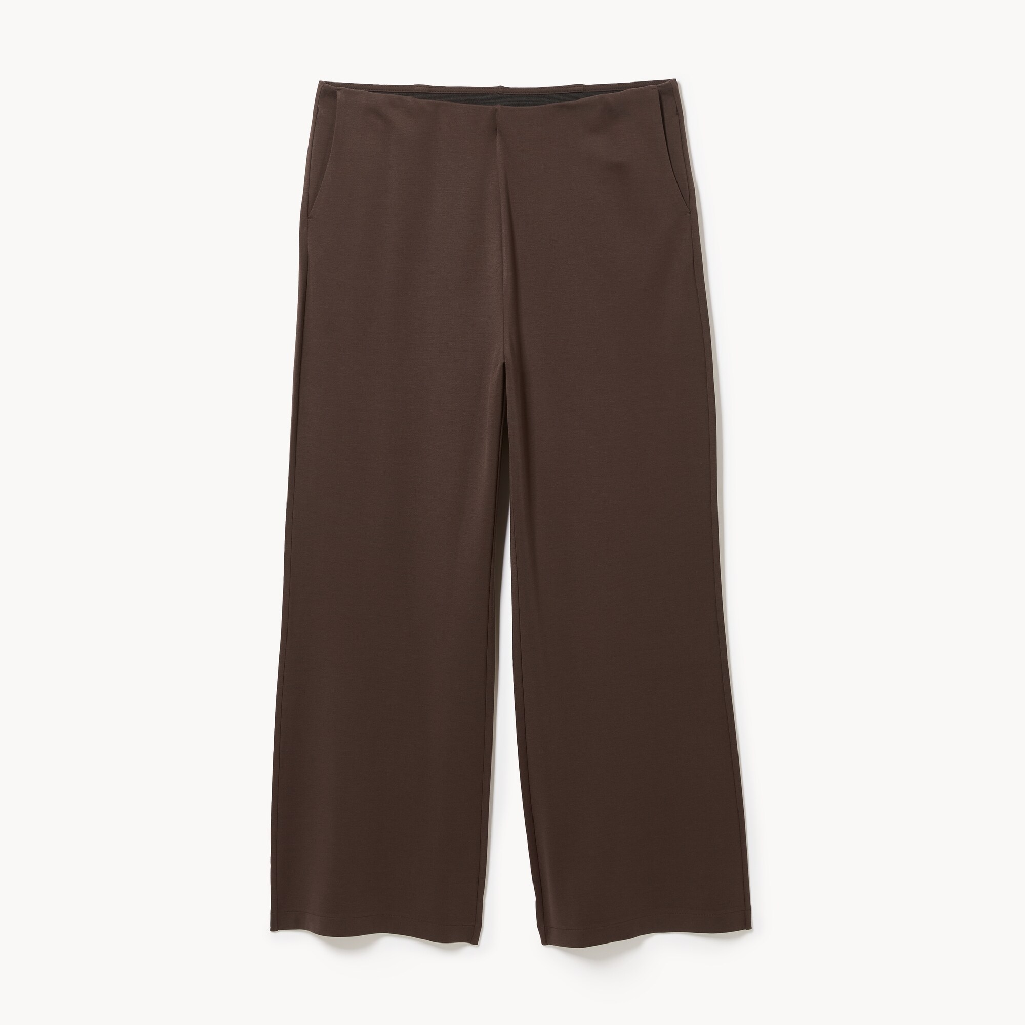 Pantalon à jambe large en point de Rome Femmes+