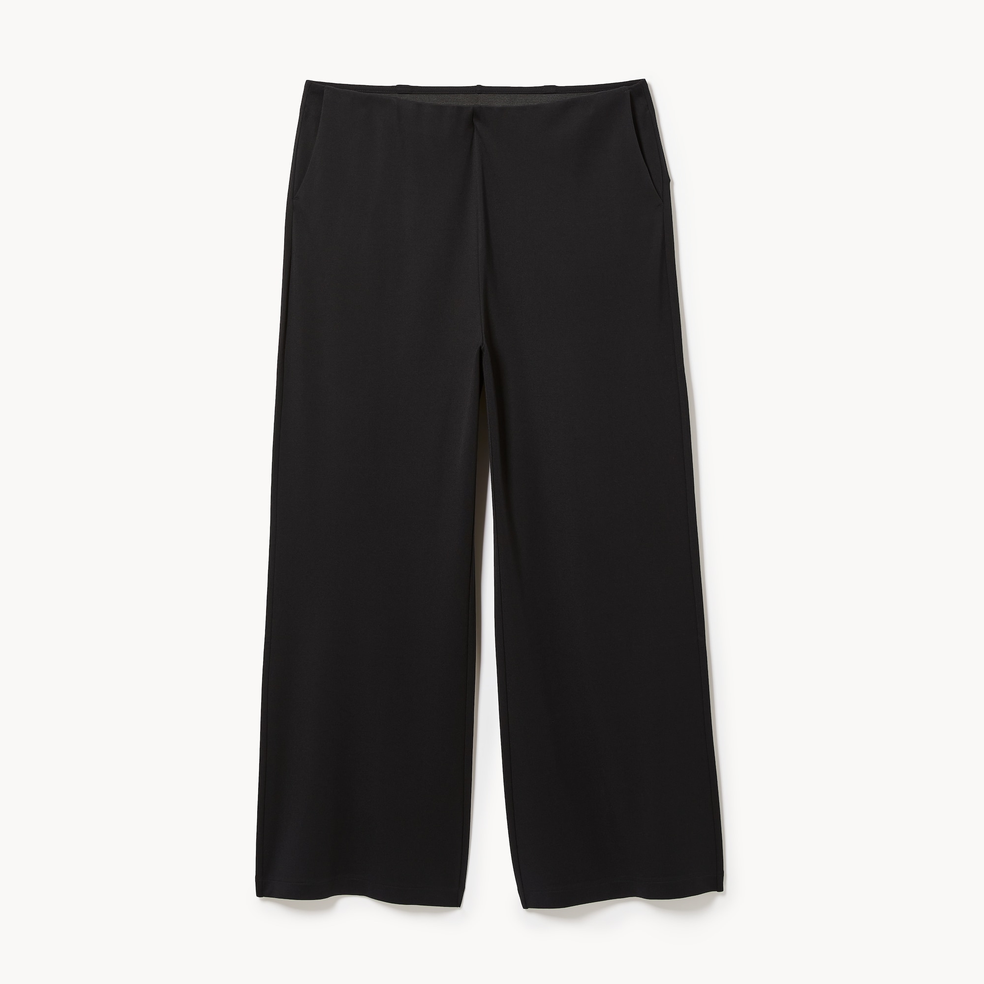 Pantalon à jambe large en point de Rome Femmes+