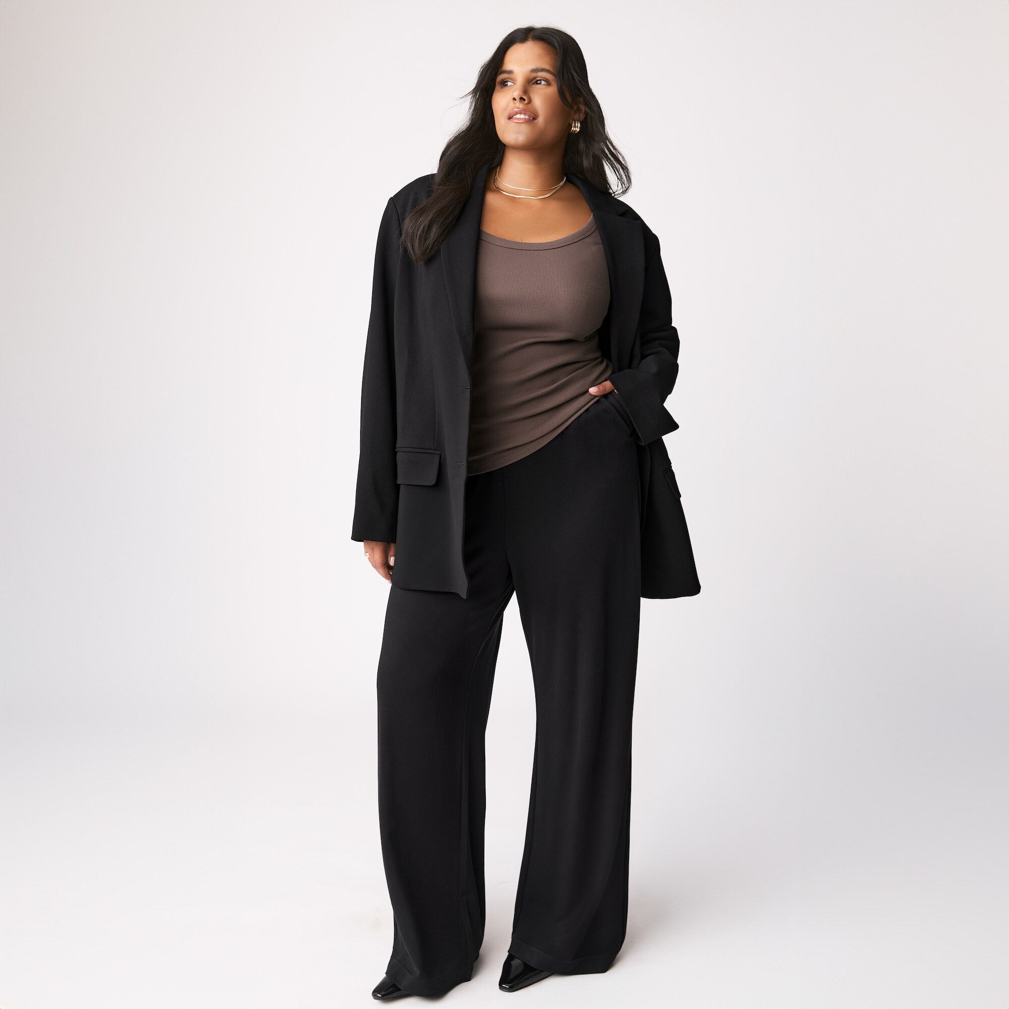 Women+ Wide Leg Ponte Pant