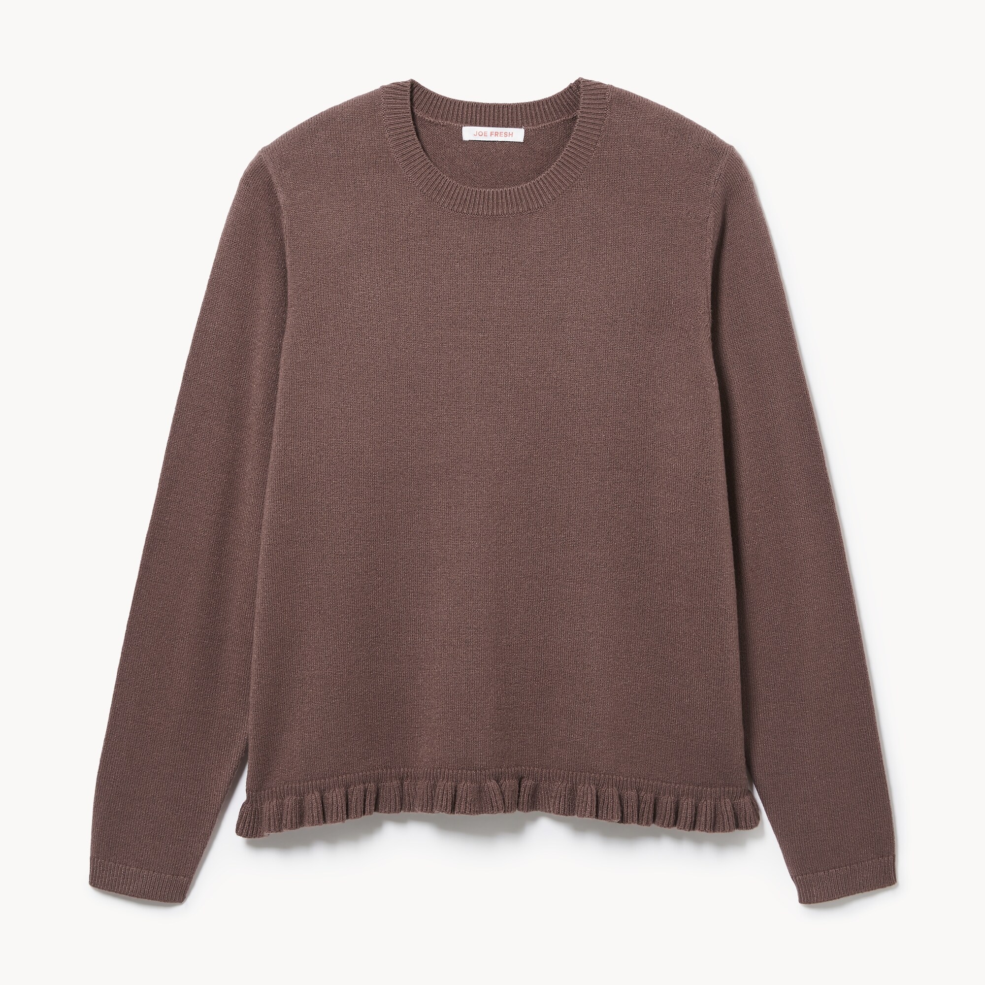 Chandail en tricot avec ourlet à volants Femmes+