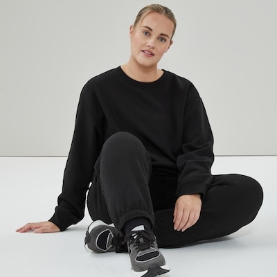 Women+ CozyFleece Crewneck Sweatshirt - Black