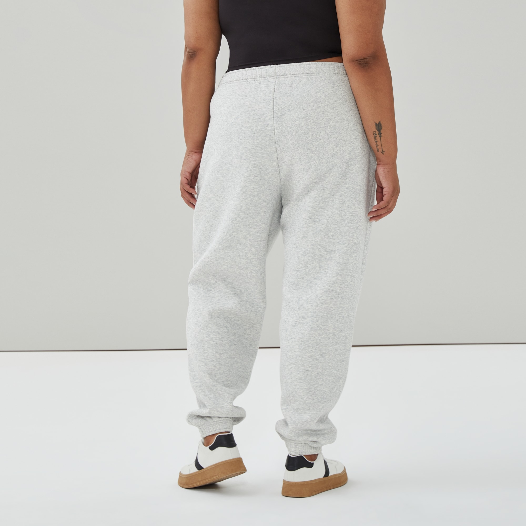 Women+ CozyFleece Relaxed Sweatpants in Grey Mix from Joe Fresh