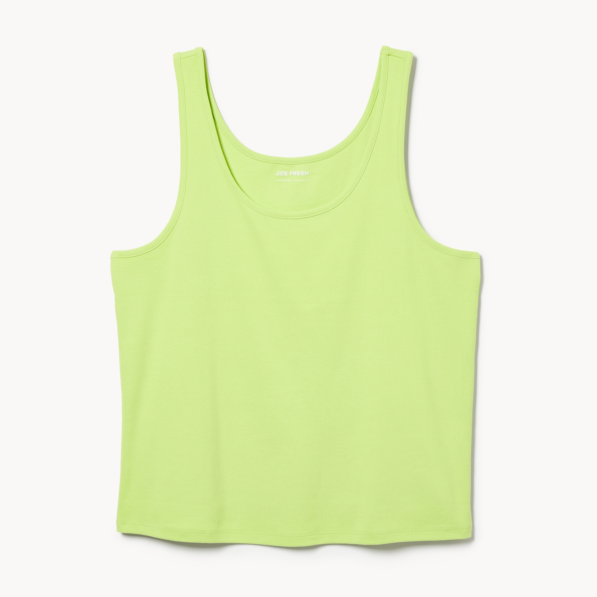 Women+ Organic Cotton Essential Tank Top in Light Green from Joe Fresh