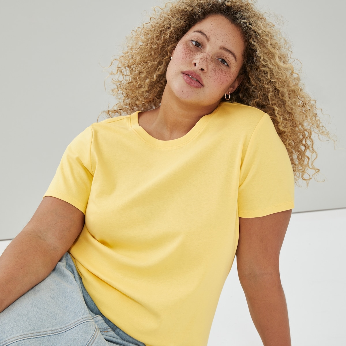 Women+ Essential Organic Cotton T-Shirt - Yellow
