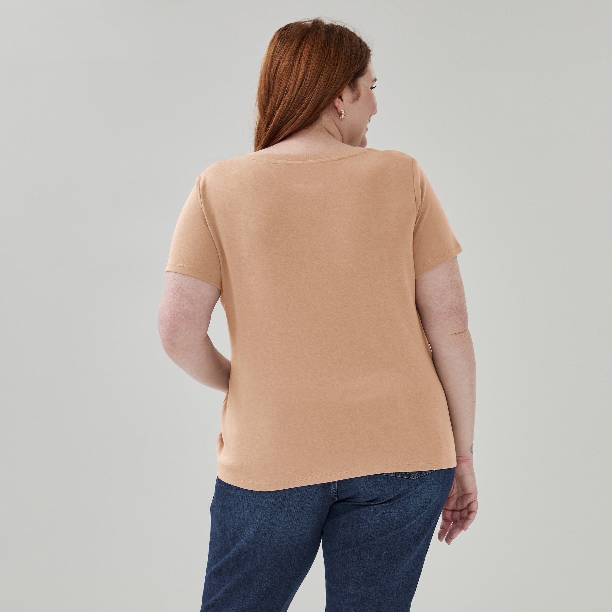 Women+ Essential Organic Cotton V-Neck T-Shirt