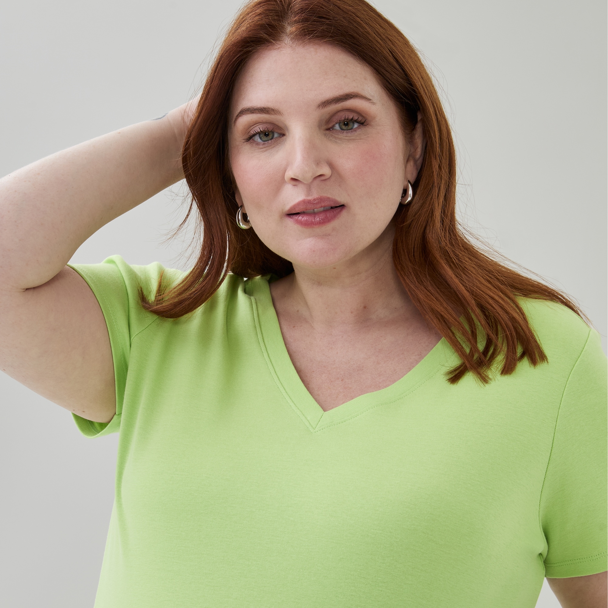 Women+ Essential Organic Cotton V-Neck T-Shirt