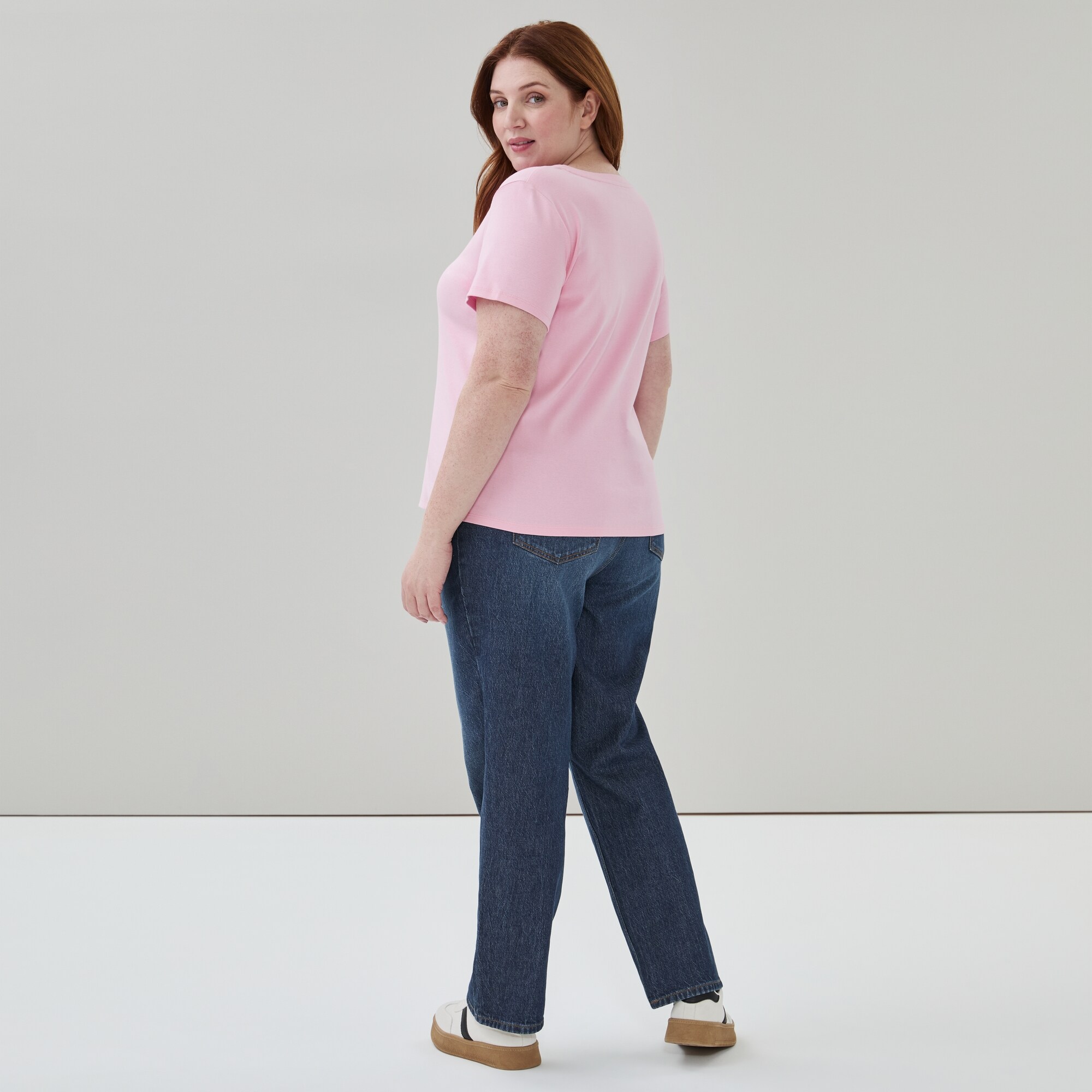 Women+ Essential Organic Cotton V-Neck T-Shirt