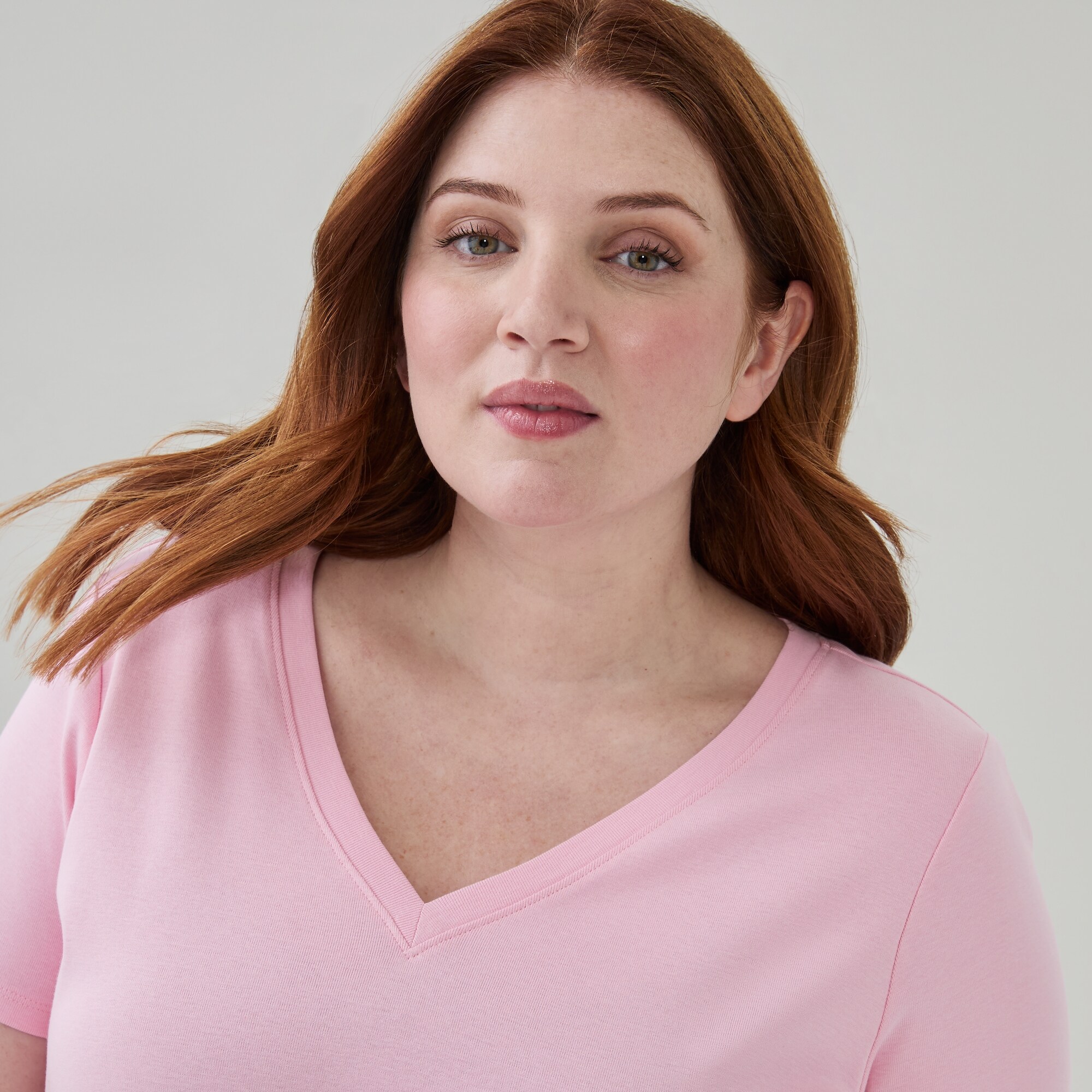 Women+ Essential Organic Cotton V-Neck T-Shirt