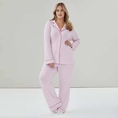 Ensemble pyjama imprimé Femmes+ - Blanc