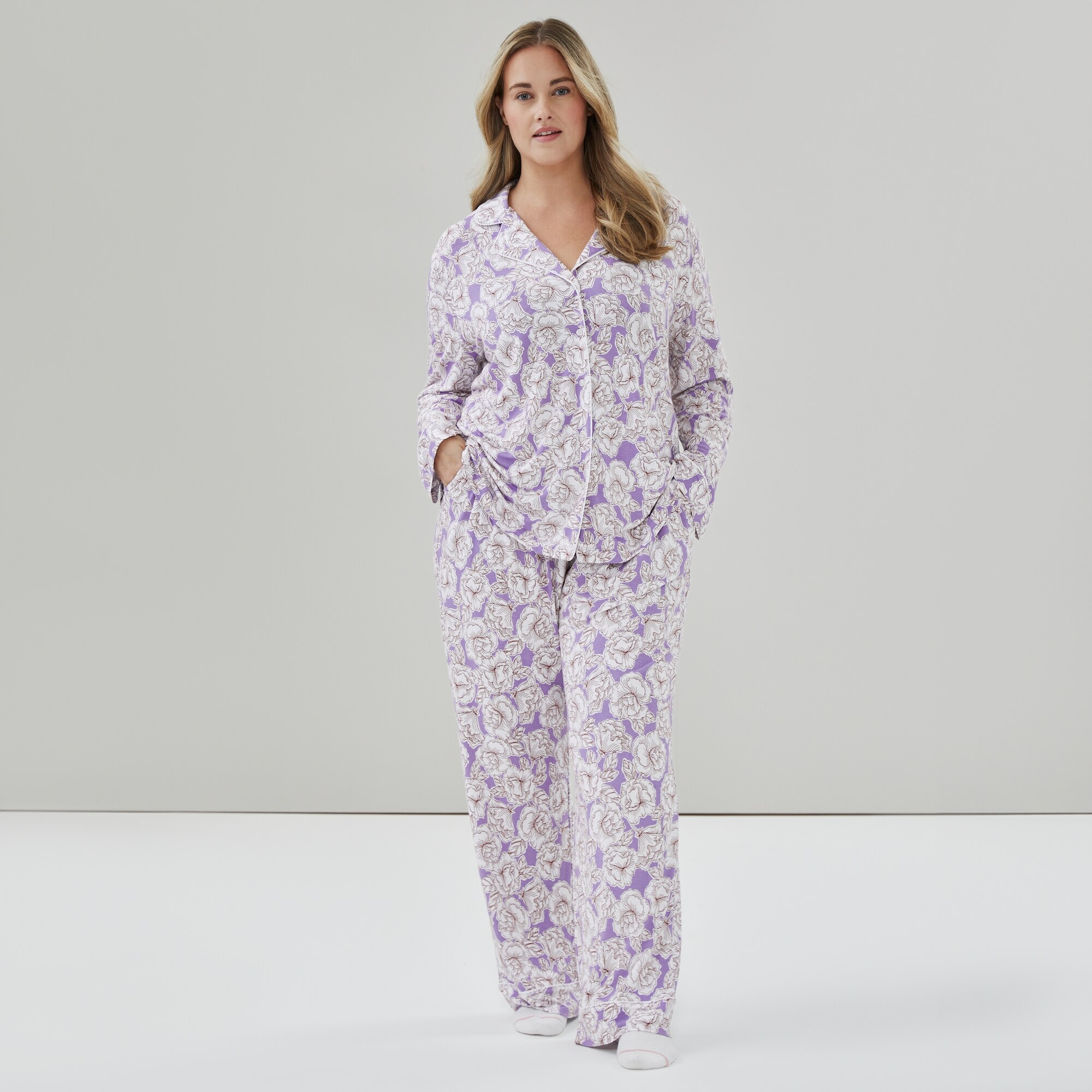 Ensemble pyjama imprimé Femmes+