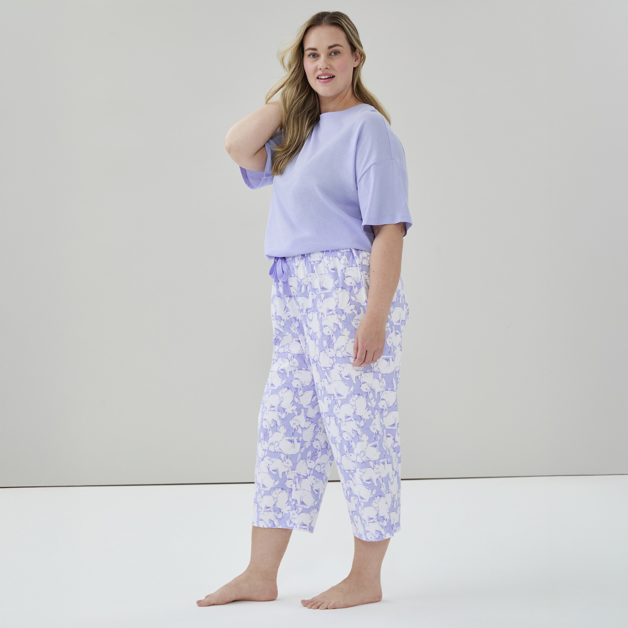Pantalon de nuit court Femmes+