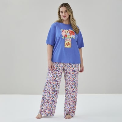 Women+ Graphic Sleep T-Shirt - Blue