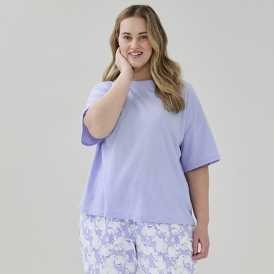 Women+ Relaxed Crewneck T-Shirt - Light Blue