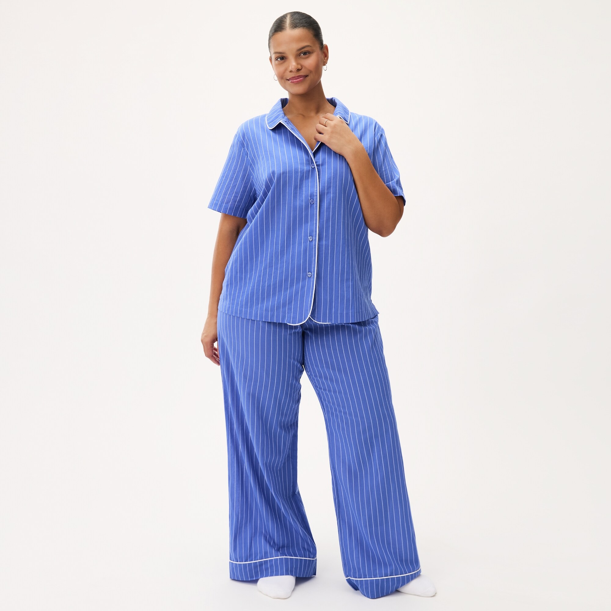 Chemise de nuit en popeline de coton Femmes+