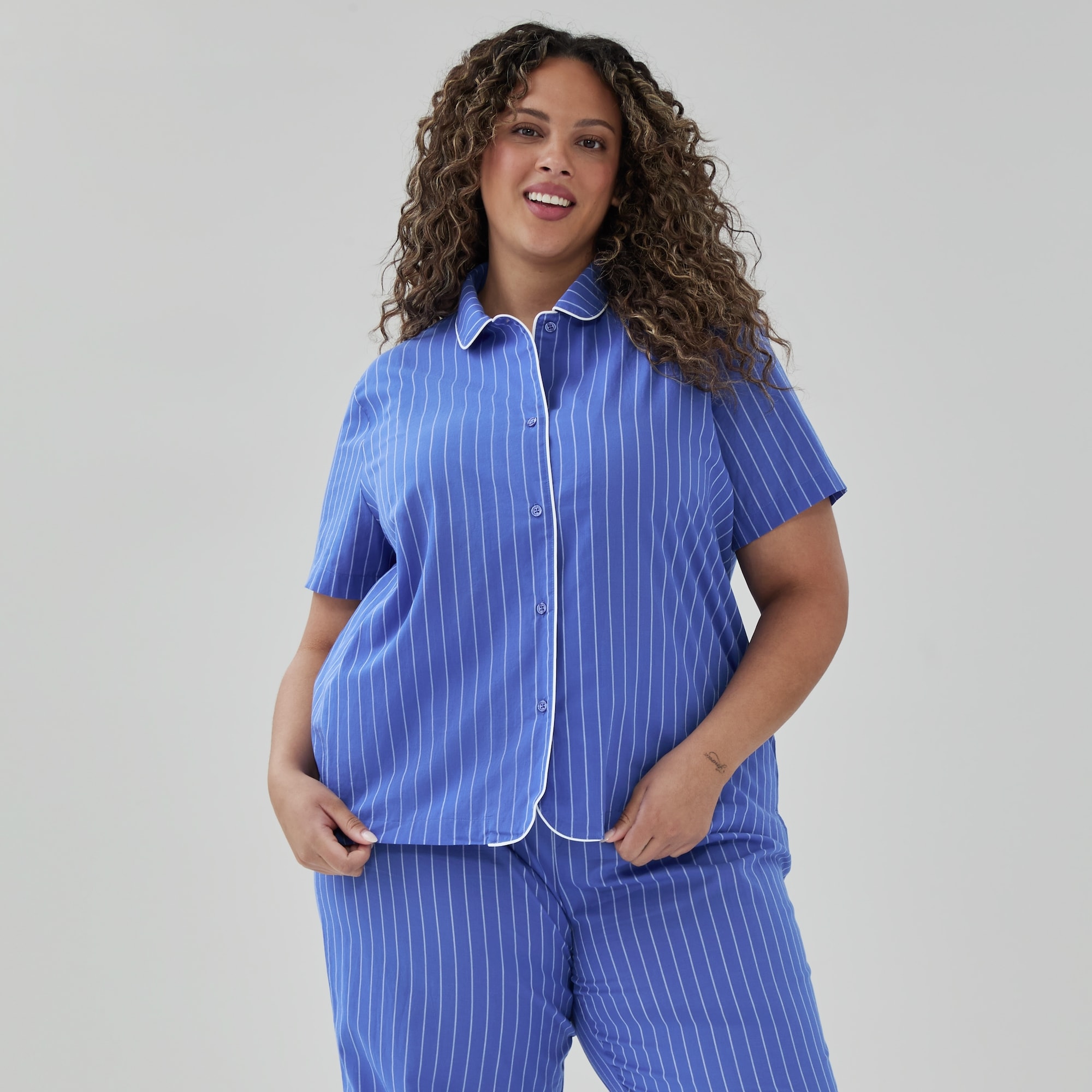 Women+ Cotton Poplin Sleep Shirt