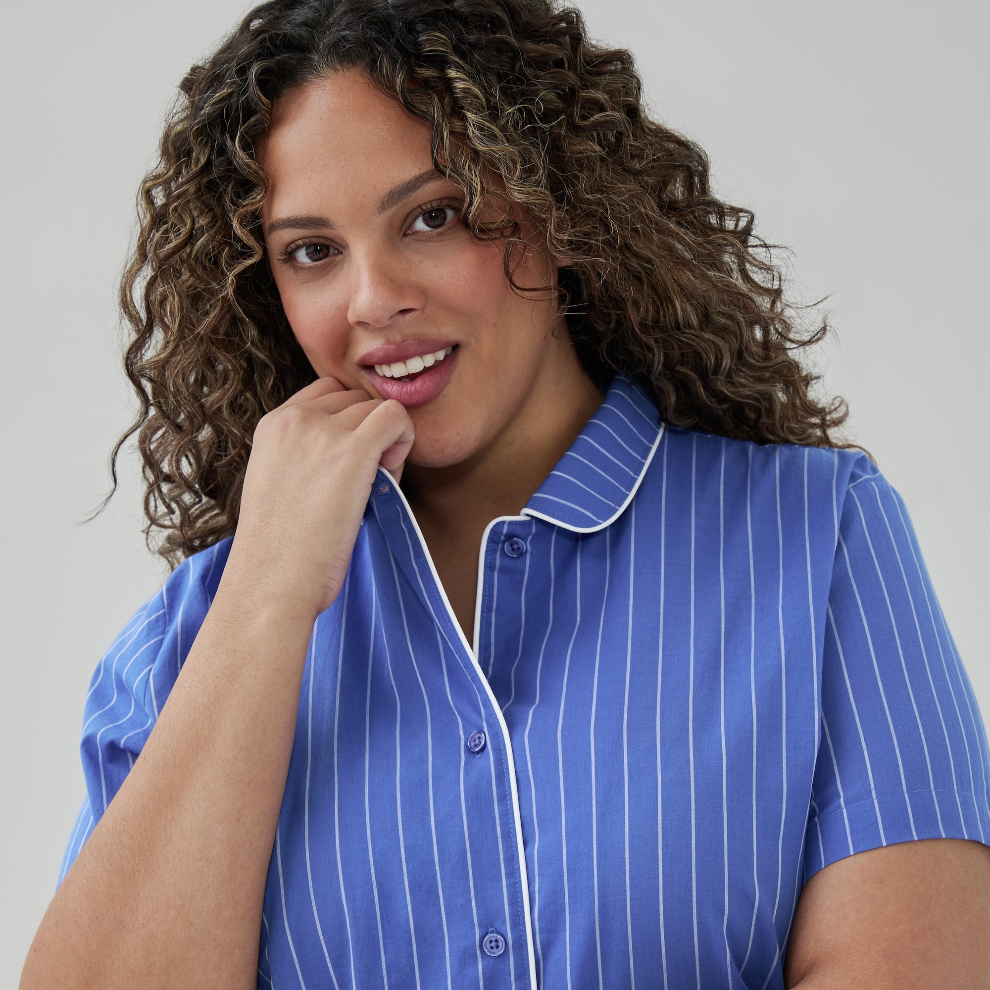 Women+ Cotton Poplin Sleep Shirt
