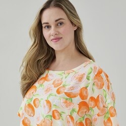 Chemisier Tunique Just Cavalli Orange - Taille S (IT 40) - 100% Polyester - Neuf Sans étiquettes