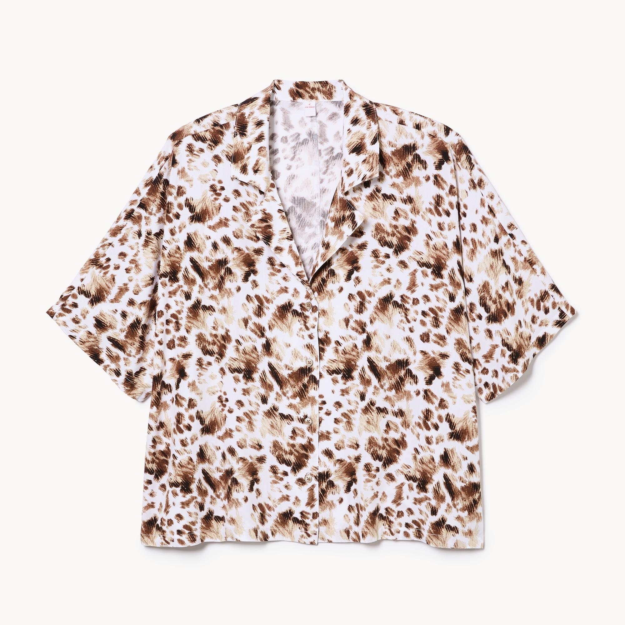 Women+ Printed Sleep Shirt in Light Brown from Joe Fresh