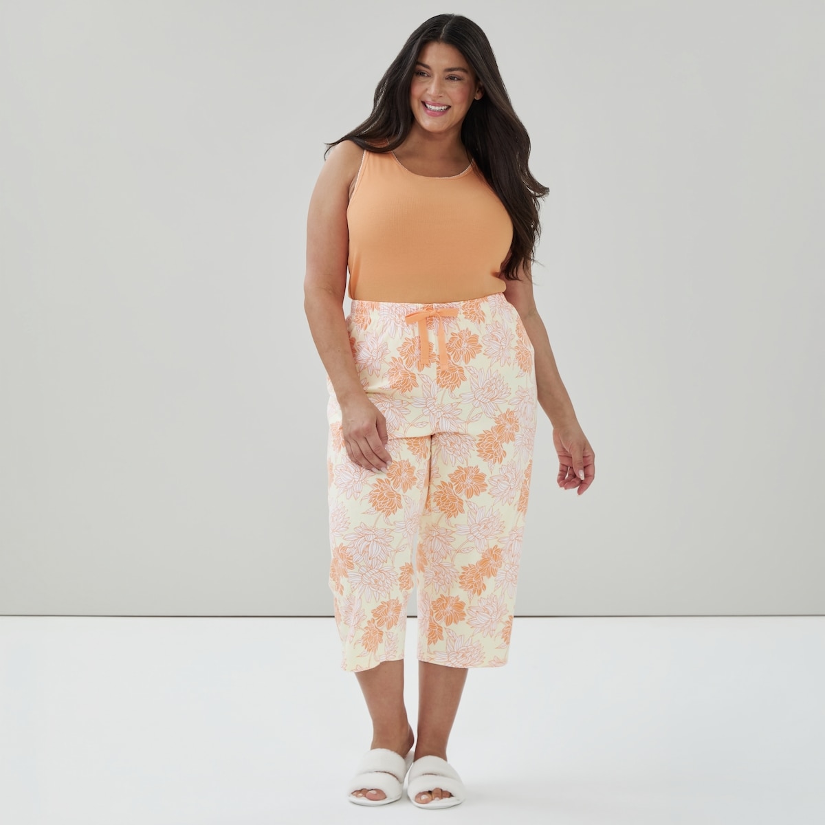 Women+ Print Cotton Sleep Pant - Yellow