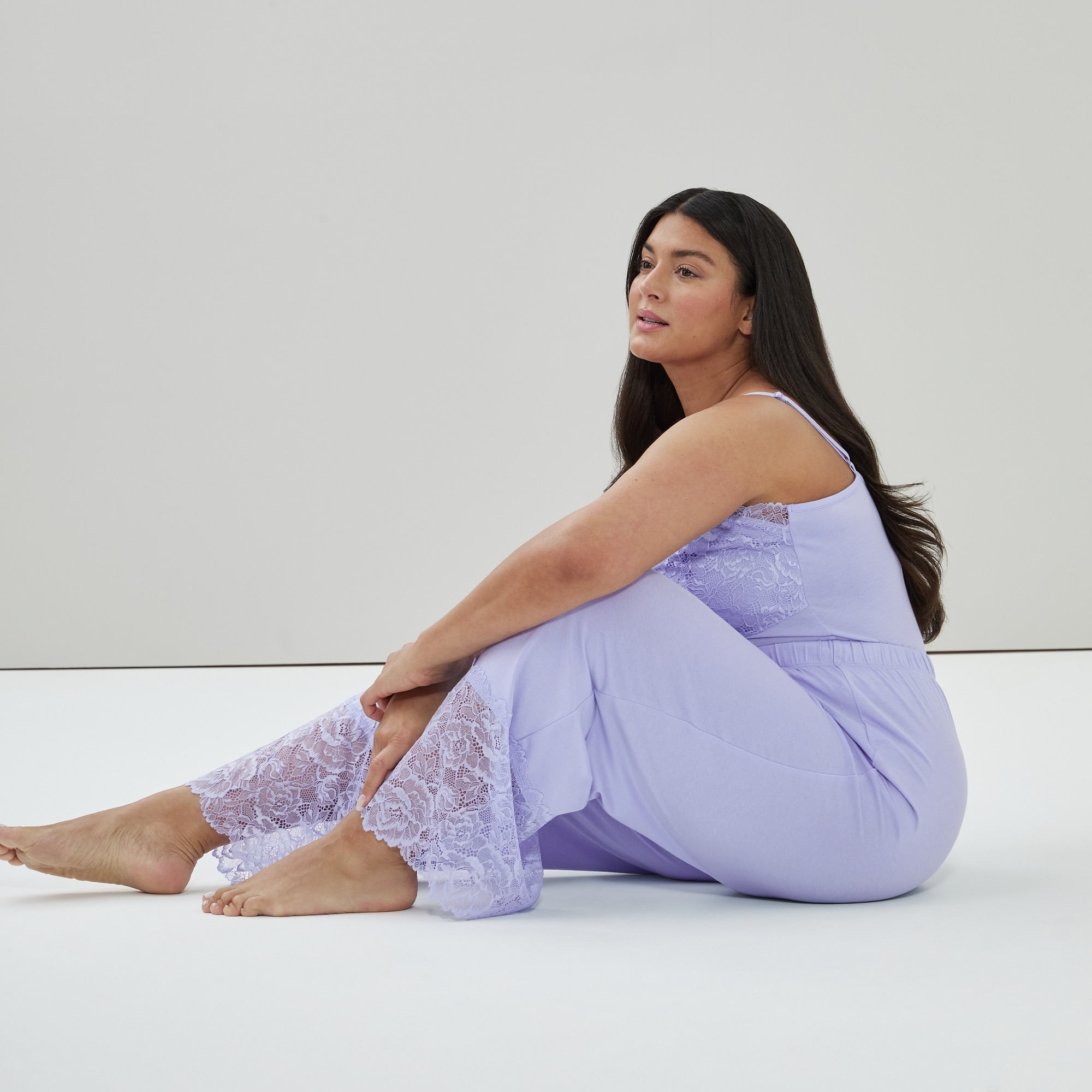 Women+ Modal Sleep Pant in Light Blue from Joe Fresh
