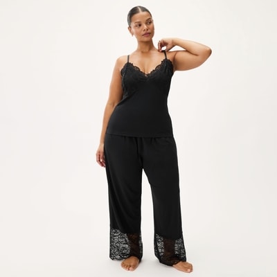 Cami de nuit en modal Femmes+ - Noir JF