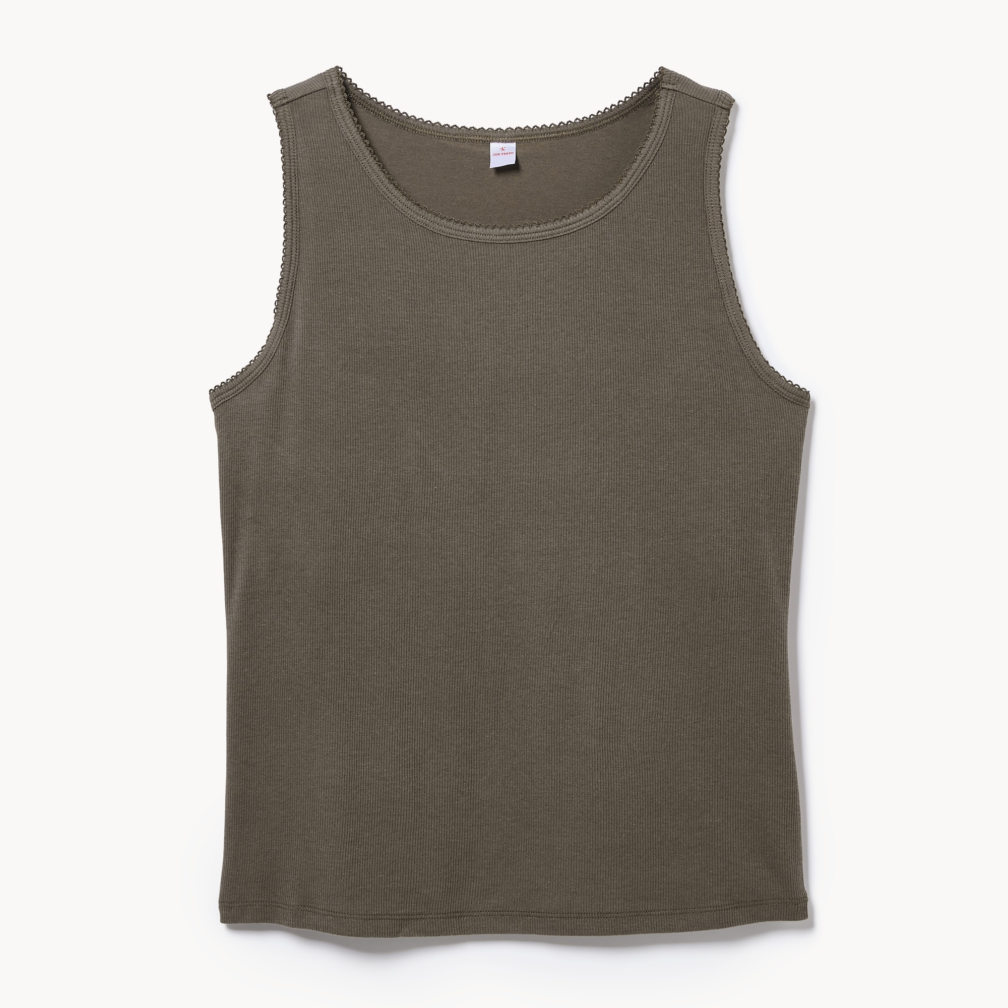 Modal Built-in-Bra Sleep Tank Top in Dark Brown from Joe Fresh