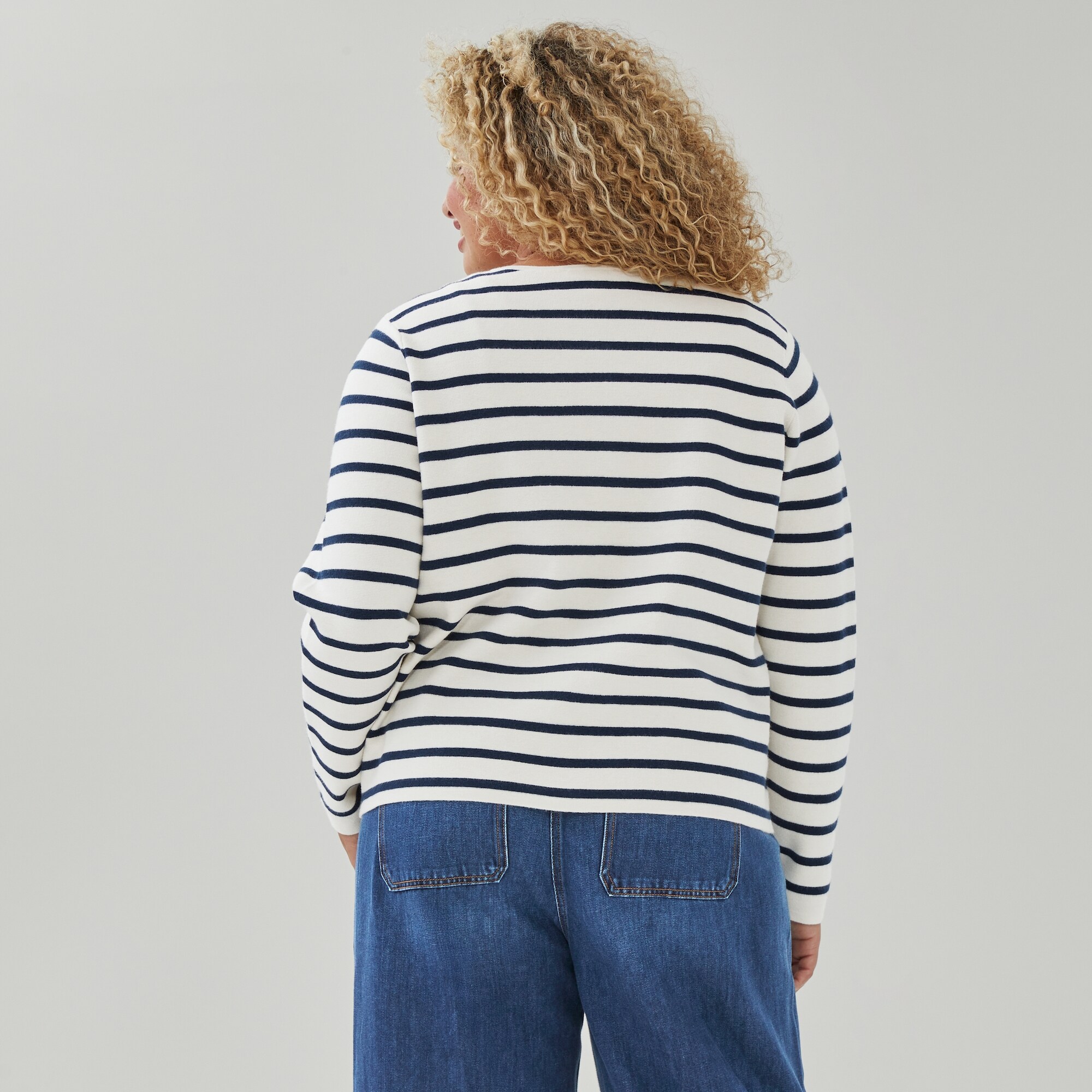 Women+ Striped Cardigan