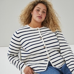 Joe Fresh Women+ Striped Cardigan 1 ea, $45.00/1ea