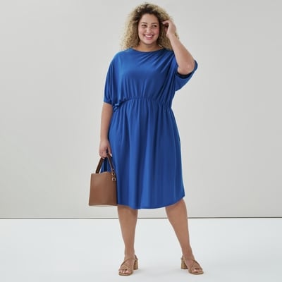 Women+ Dolman Sleeve Dress - Blue