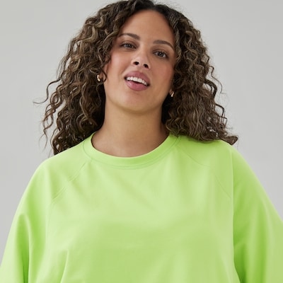 T-shirt en ratine bouclée - Vert Pâle