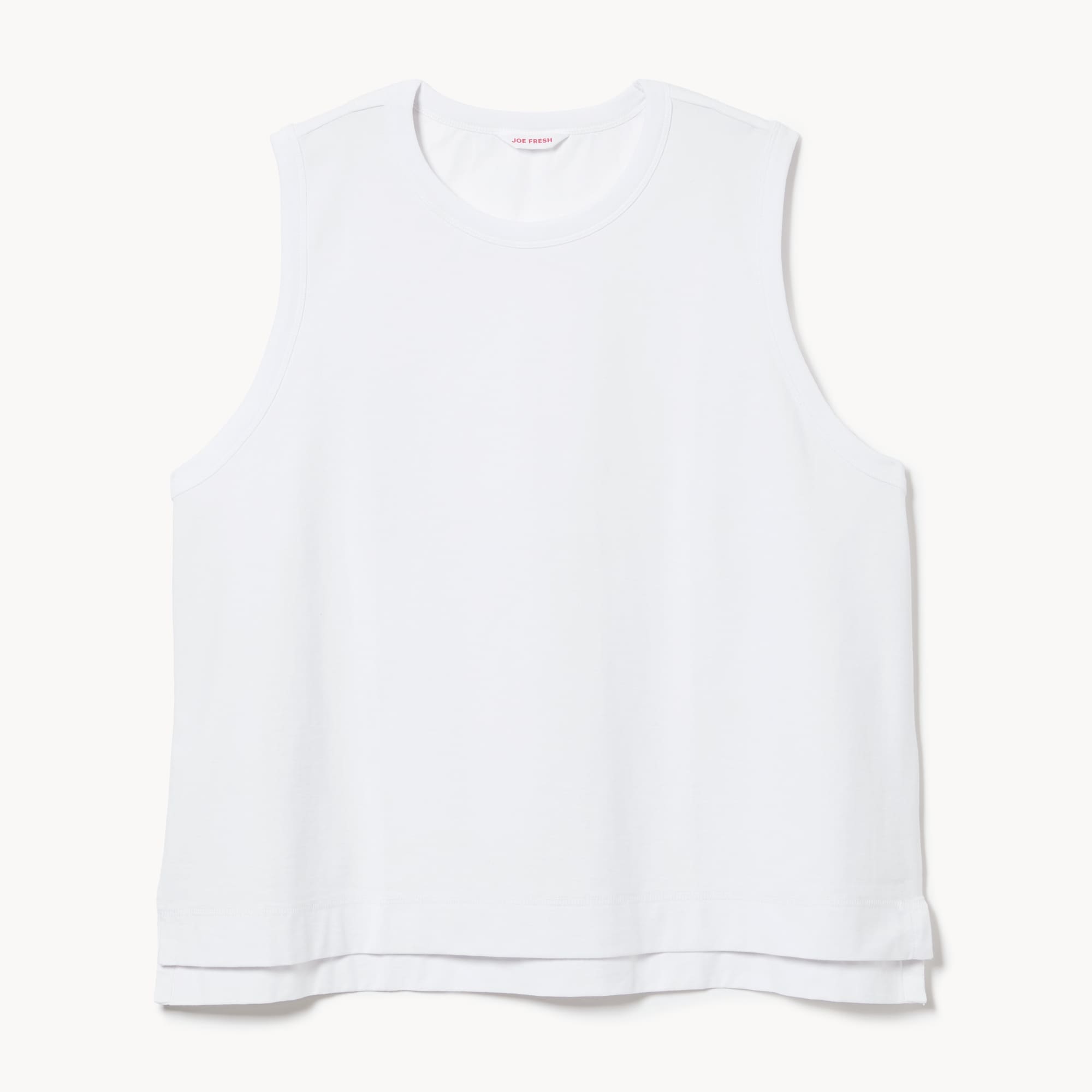 Women+ Heavyweight Cotton Tank Top in Bright White from Joe Fresh