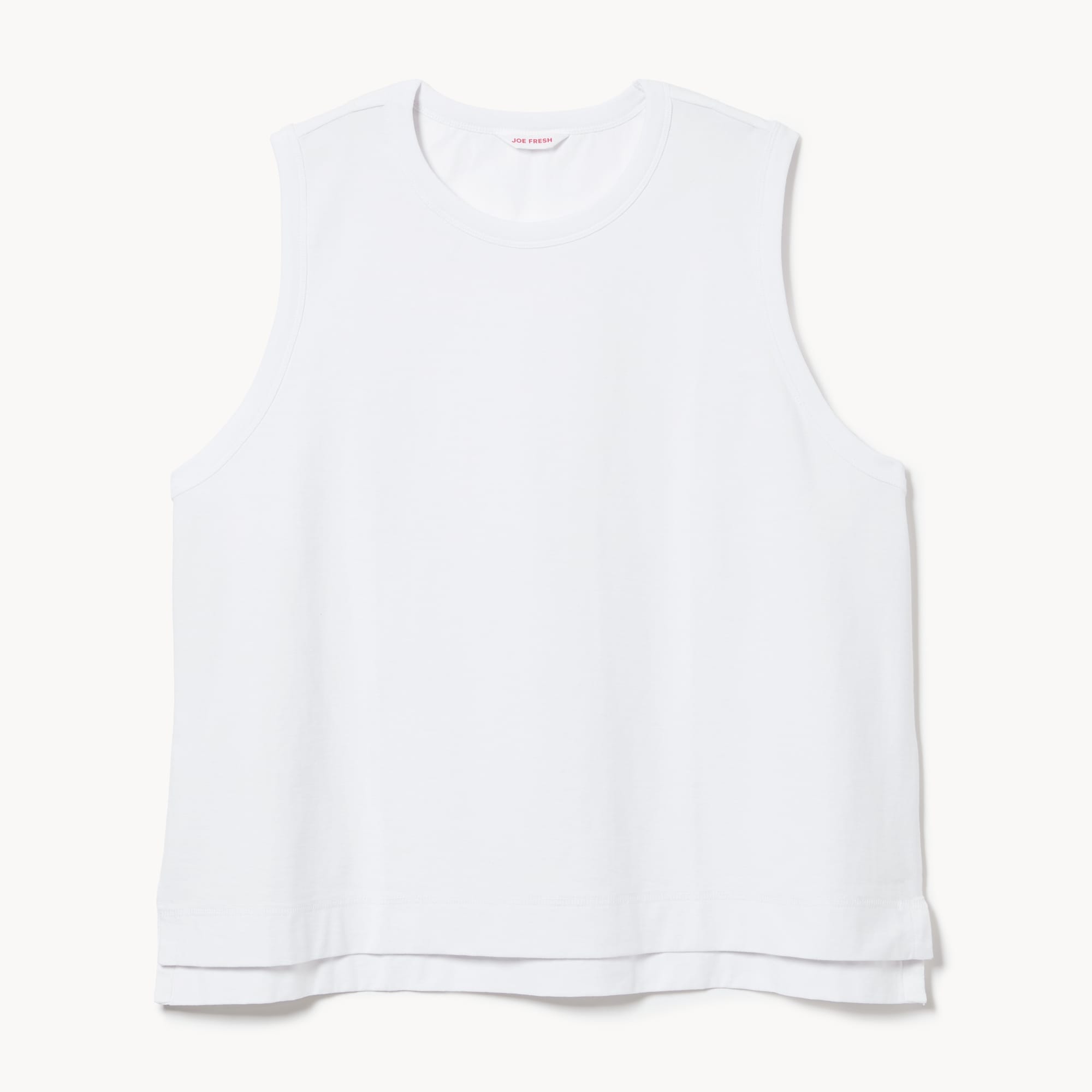 Heavyweight Cotton Tank Top in Bright White from Joe Fresh