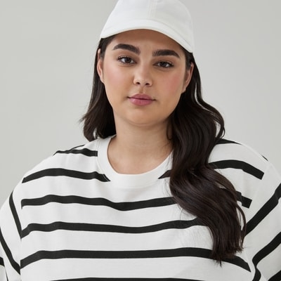 Joe Fresh T-shirt ample rayé en coton Femmes+ 1 ea, 19,00 $/1ch