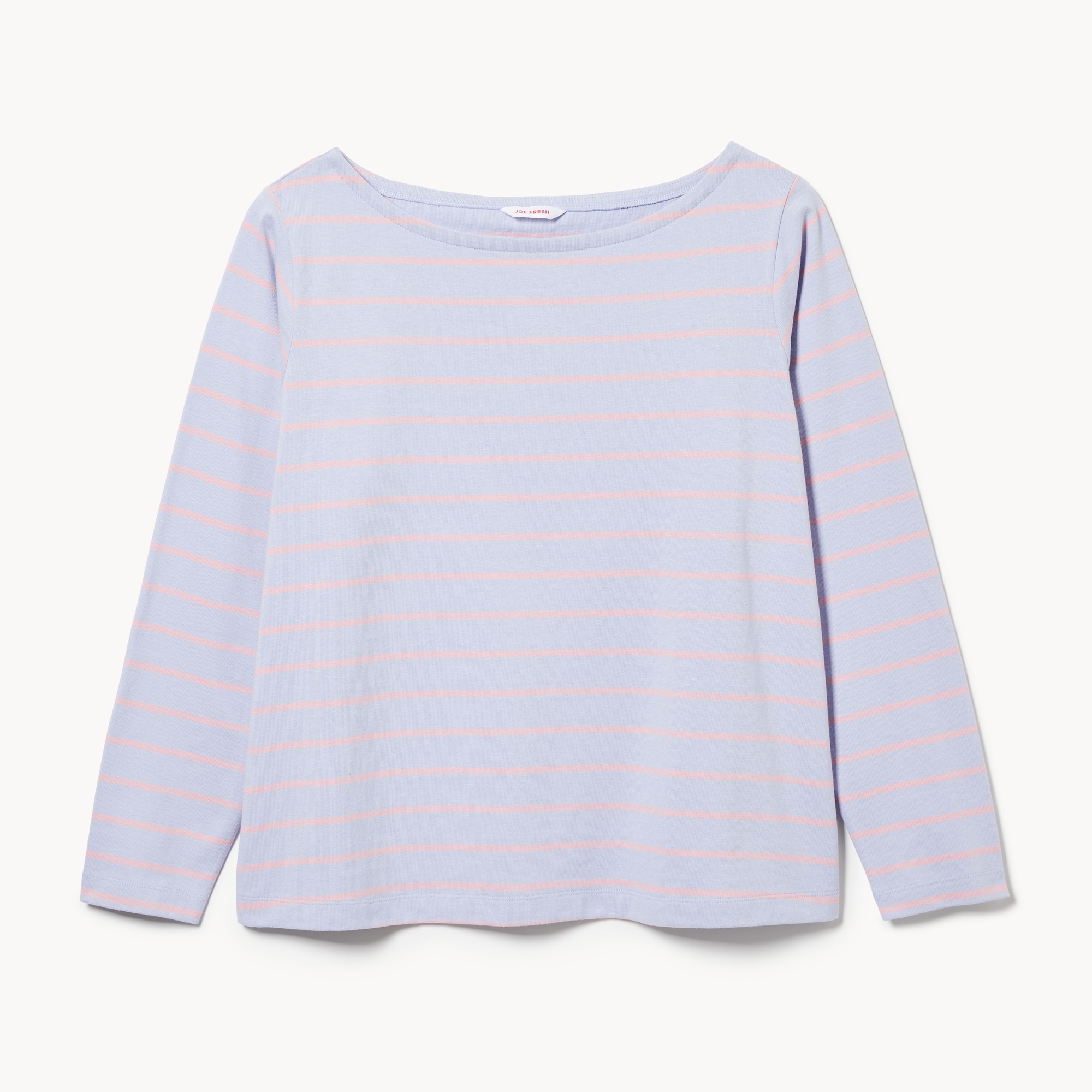 週末お値下げ　draw drawers Boat Neck Long Tee Women+ Boat Neck Long Sleeve in Lavender from Joe Fresh