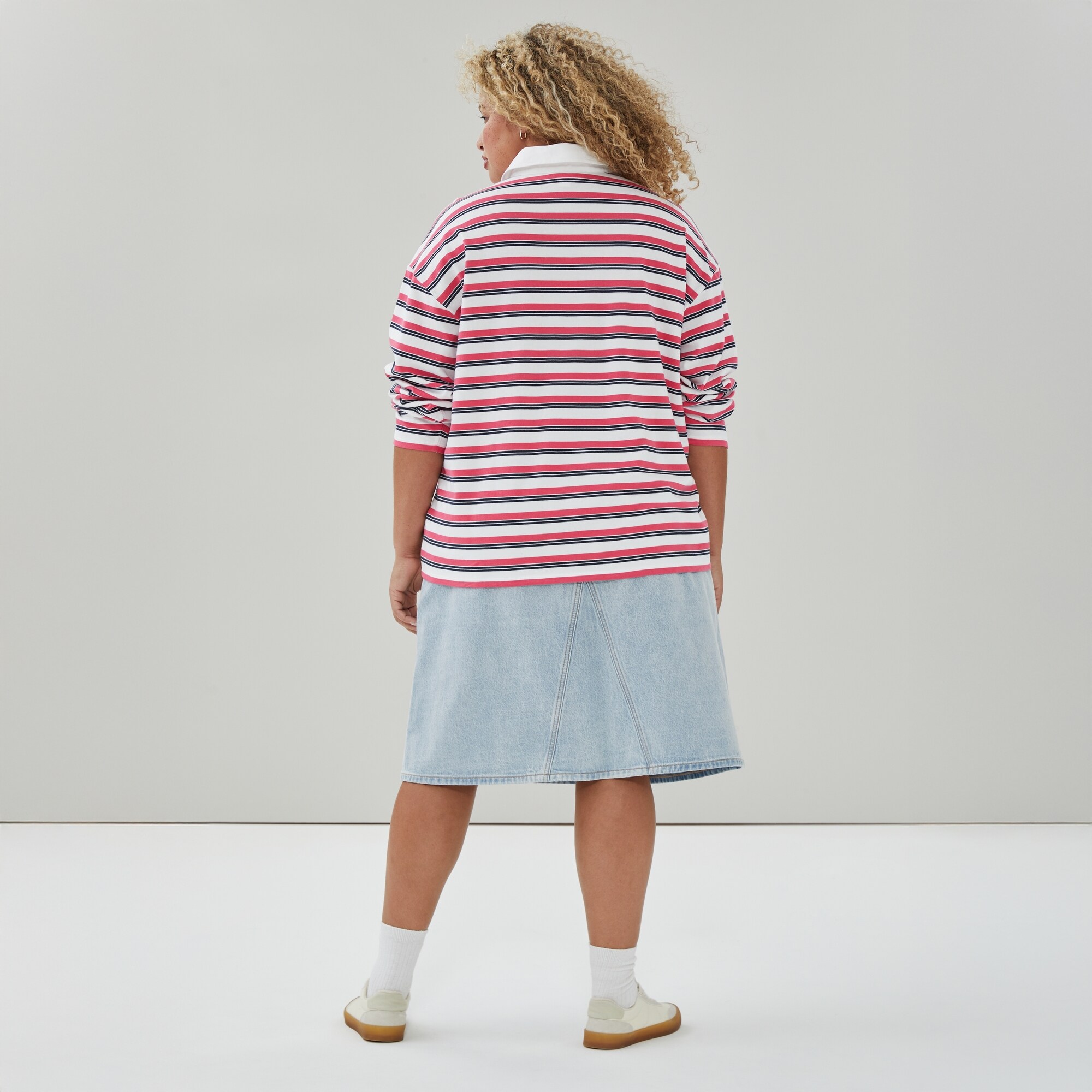 Polo de rugby rayé Femmes+
