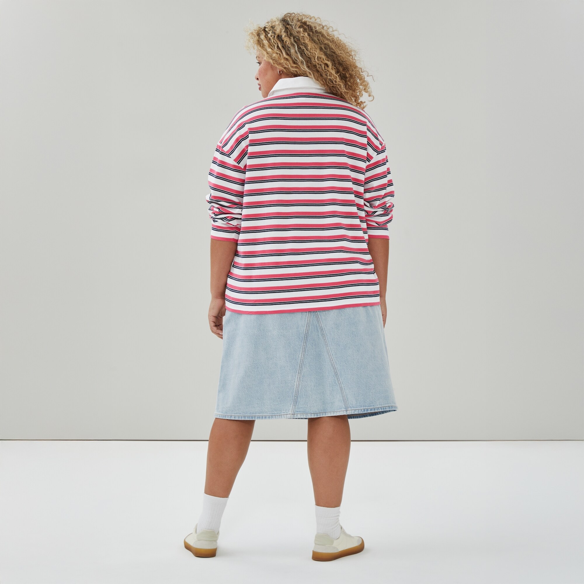 Polo de rugby rayé Femmes+