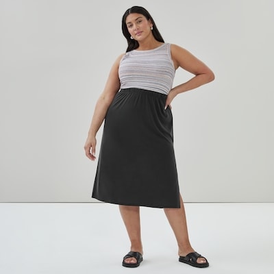 Joe Fresh Women+ Sandwash Midi Skirt 1 ea, $35.00/1ea