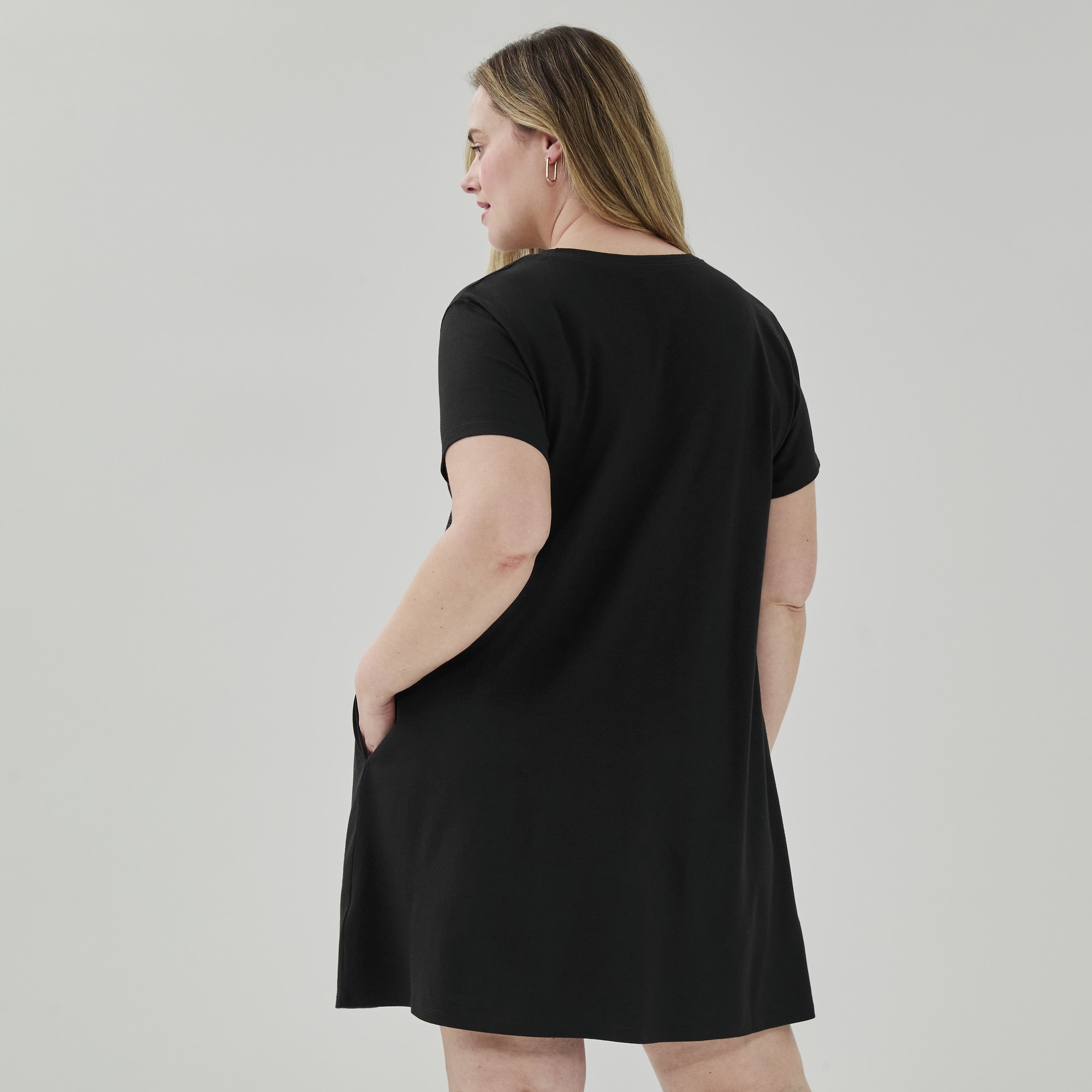 Women+ T-Shirt Mini Dress in JF Black from Joe Fresh